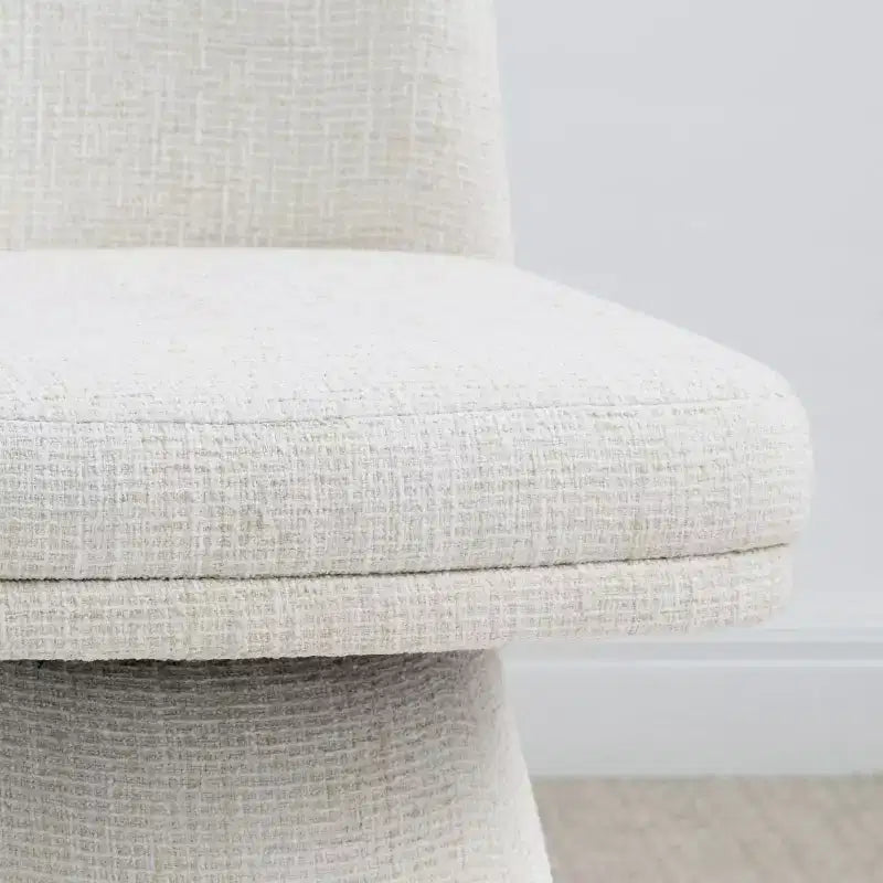 6er-Set moderne, armlose 360-Grad-Drehstühle mit Sockelgestell, elegante Akzentstühle für Küche, Esszimmer oder Büro – Panipeachy