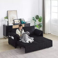 64.5 3-in-1 Schlafsofa aus Kord mit Ausziehbett