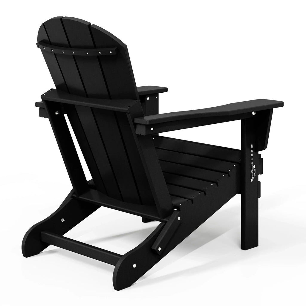 Polytrends Laguna Faltbarer Adirondack-Stuhl für den Außenbereich, wetterfest und lichtbeständig