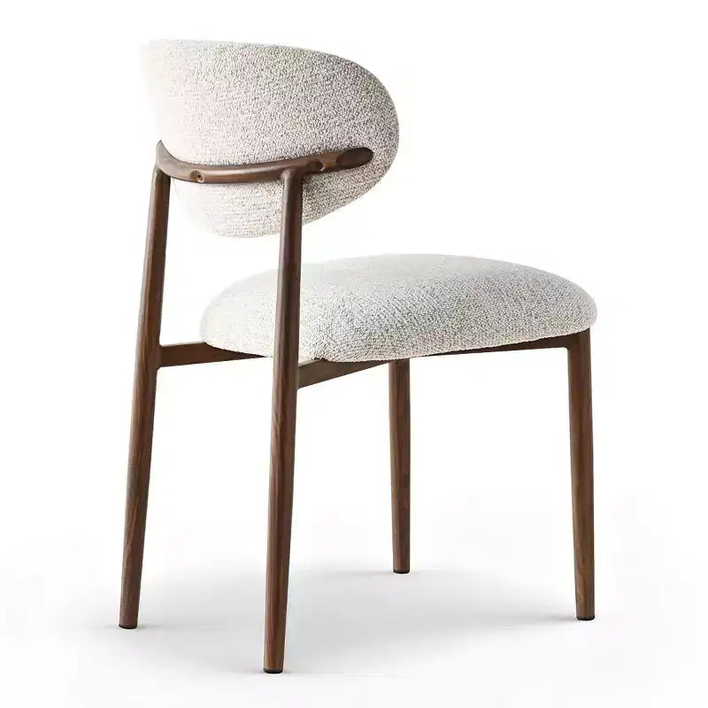 4er-Set moderne gepolsterte Esszimmerstühle mit gebogener Rückenlehne, armlose Seitenstühle mit Eisenrahmen für Esszimmer, Küche-Panipeachy