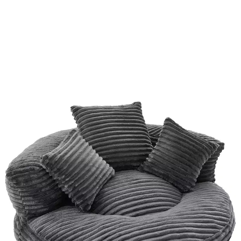 Sitzsacksofa für Erwachsene und Kinder, übergroßer Cord-Sitzsackstuhl mit 3 Kissen und Armlehne für Wohnzimmer und Schlafzimmer