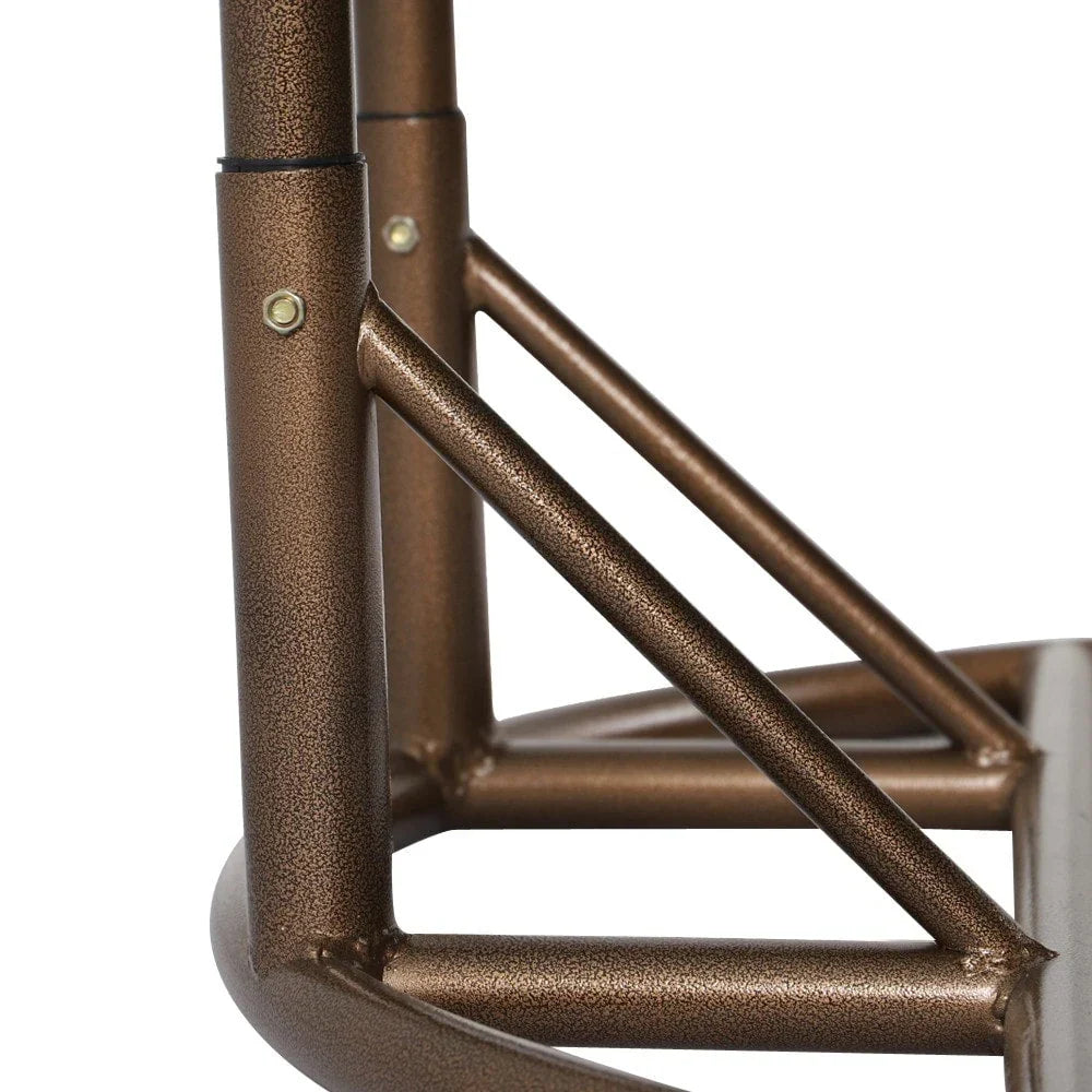 LeisureMod 2-Person Hängesessel mit Ständer – Outdoor/Indoor Rattan Korbsessel Garten-Schaukelhängematte mit Kissen