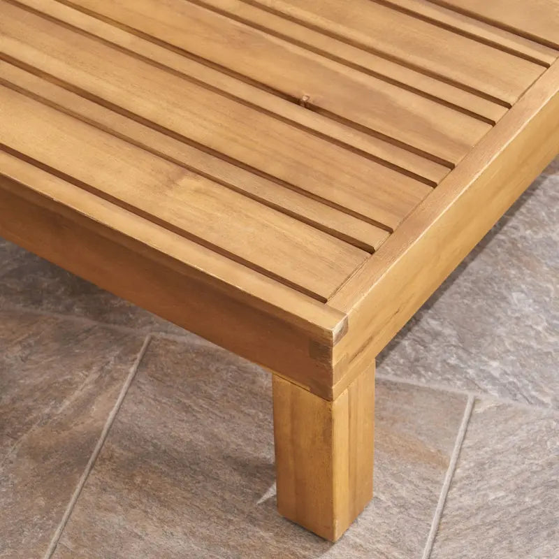 Brava 6-teiliges Loungeset aus Akazienholz von Christopher Knight Home für den Außenbereich