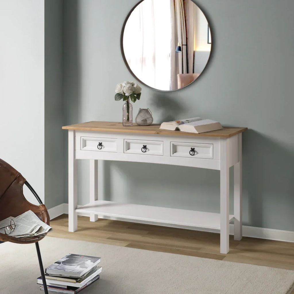 Holz-Dielentisch Konsole 3 Schubladen Corona | Furniture Dash - N/A