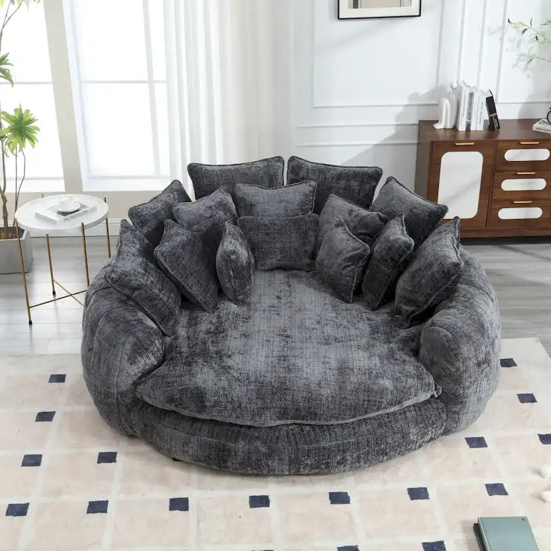 Bequemes Doppelschlafsofa, extra großes Schlafsofa mit Armlehnen