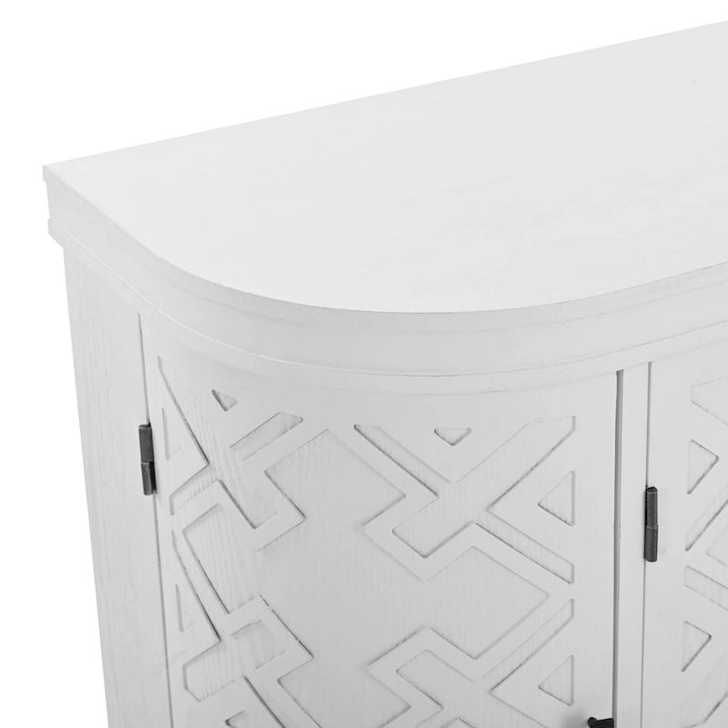 Akzent-Aufbewahrungsschrank Sideboard Holzschrank mit Türen im Antik-Muster für Flur, Eingangsbereich, Wohnzimmer, Schlafzimmer