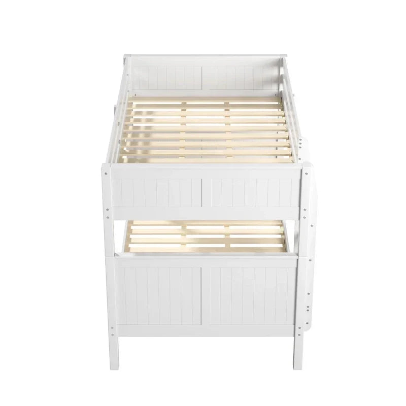 Camaflexi Etagenbett Full über Full mit Twin-Ausziehbett – Paneel-Kopfteil