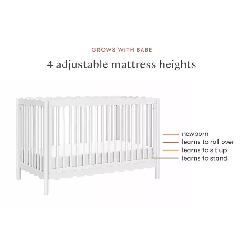 Babyletto Swell 4-in-1 umwandelbares Kinderbett mit Umbausatz zum Kleinkindbett