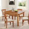 39,4 Zoll quadratischer Esstisch für 2-4 Personen mit Massivholzbeinen für Wohnzimmer Esszimmer