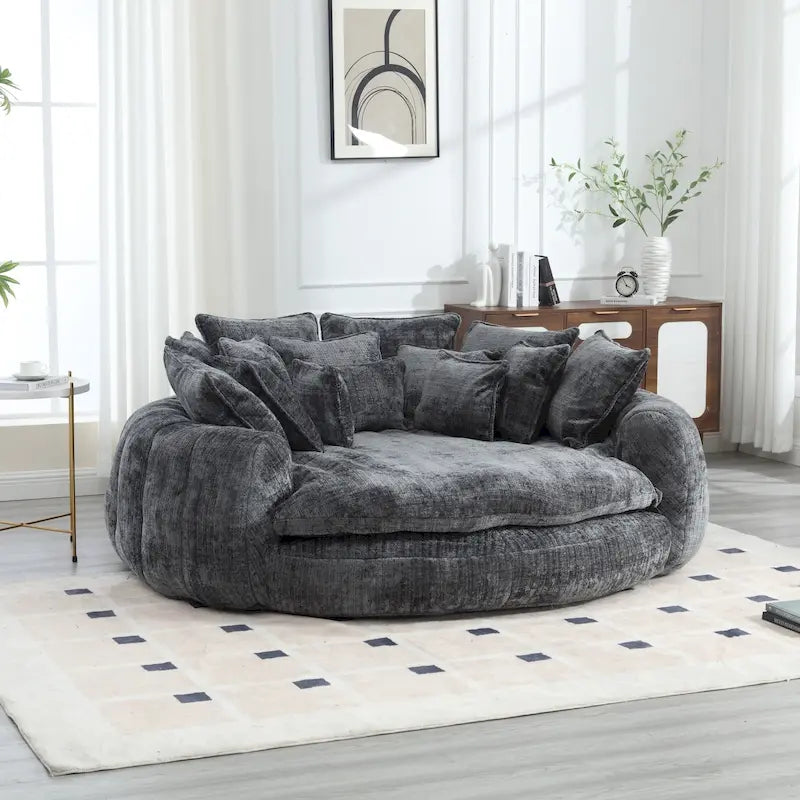 Bequemes Doppelschlafsofa, extra großes Schlafsofa mit Armlehnen
