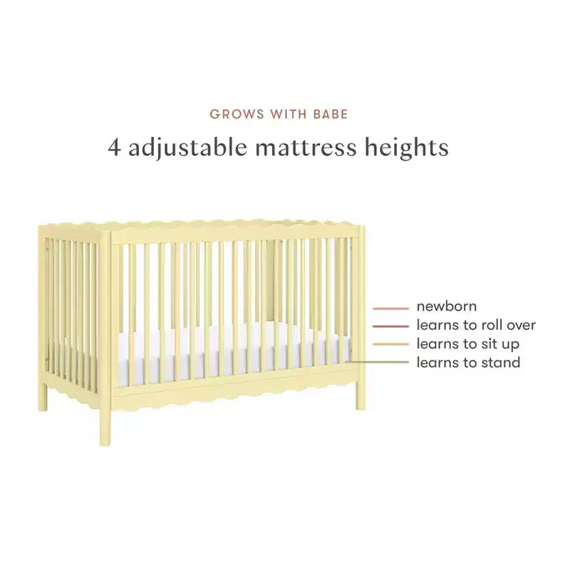 Babyletto Swell 4-in-1 umwandelbares Kinderbett mit Umbausatz zum Kleinkindbett
