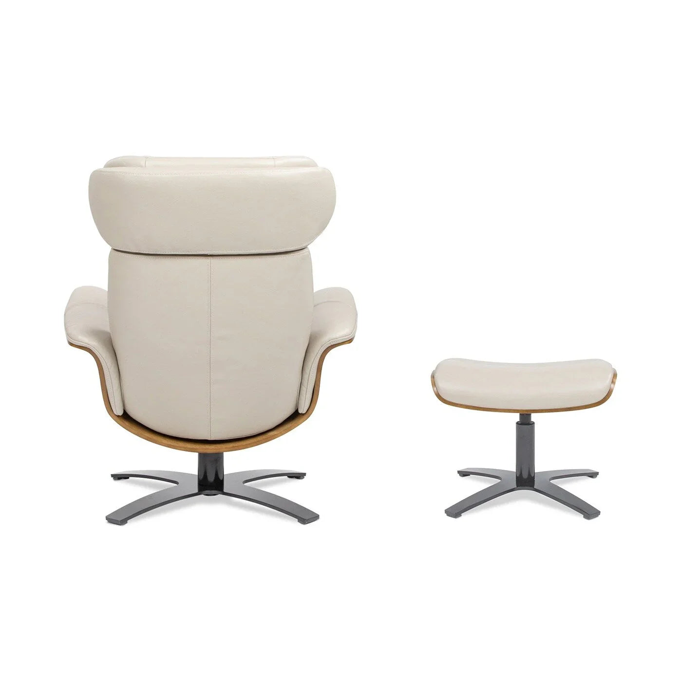 Jovan 31.5 Echtleder Relaxsessel mit Ottoman