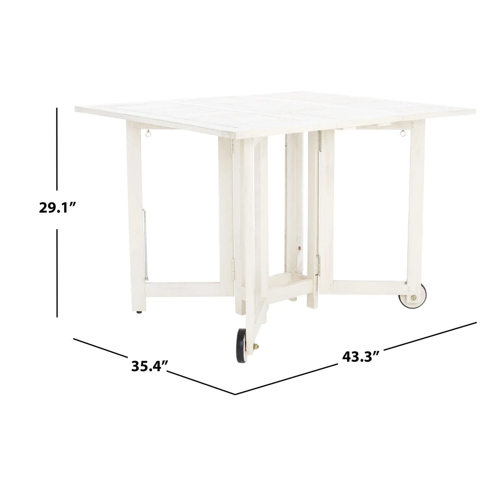 SAFAVIEH Outdoor Brandy 5-teiliges Outdoor-Esstisch-Set – 43Bx35Tx29H