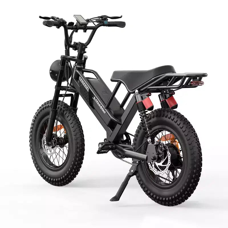 Eilleo 20 Fat Tire E-Bike, 750W Motor (920W Spitze), 40 km/h, 80-110 km Reichweite, 48V 15.6Ah Akku, Dual-Federung, Shimano 7-Gang