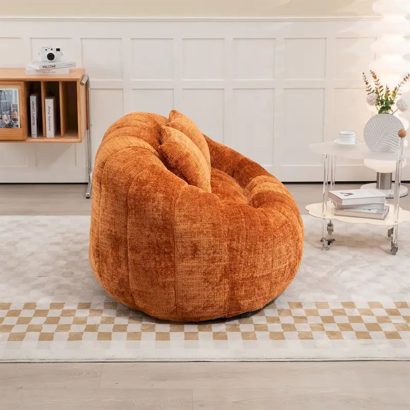 Chenille-Sitzsack – Faules Sofa
